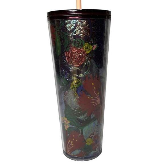 Starbucks Fall 2021 Release Floral Foil Venti Tumbler 20oz new - Picture 2 of 6